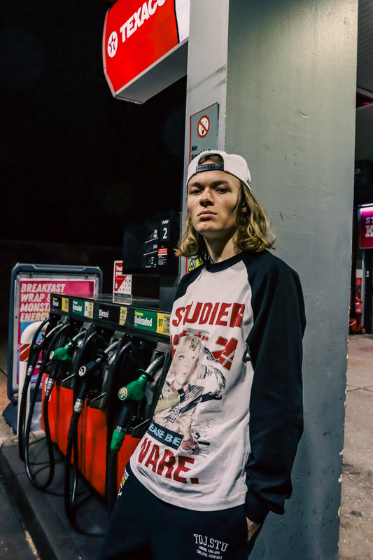 PBA.  RAGLAN LONG SLEEVE T-SHIRT