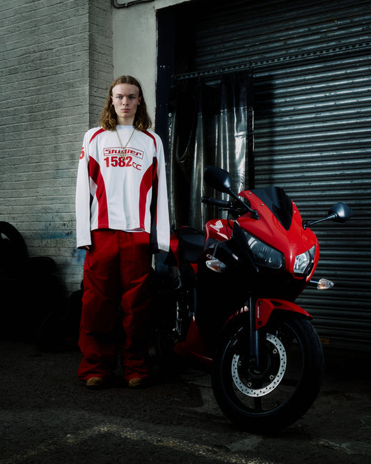 DUMMY 15 IVORY MOTO JERSEY
